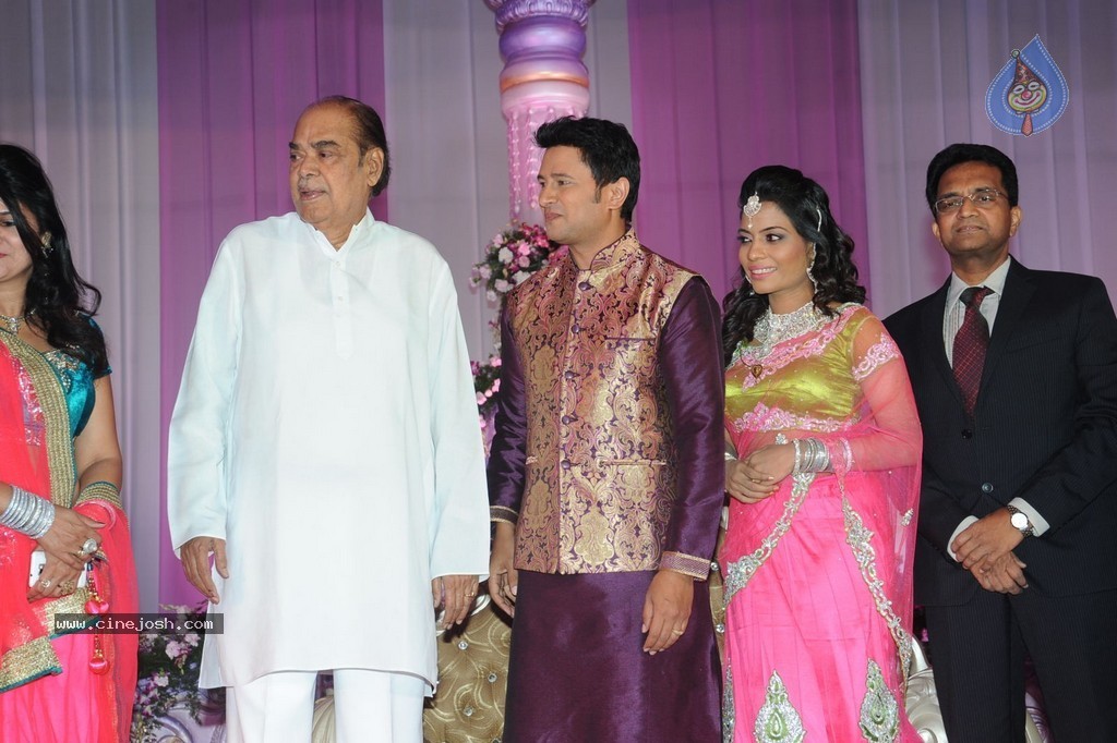 Celebs at Raja Wedding Reception - 32 / 148 photos