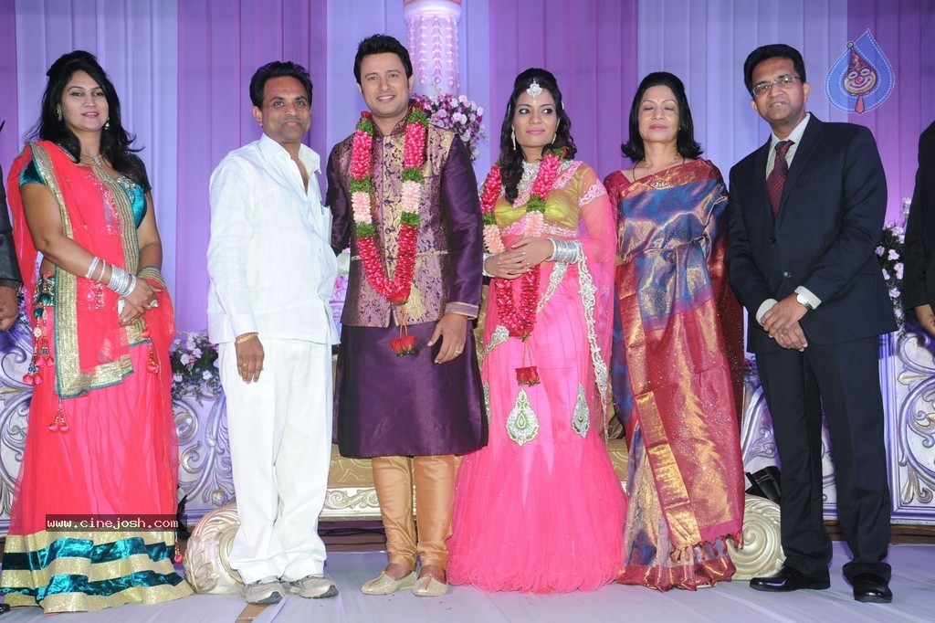 Celebs at Raja Wedding Reception - 33 / 148 photos