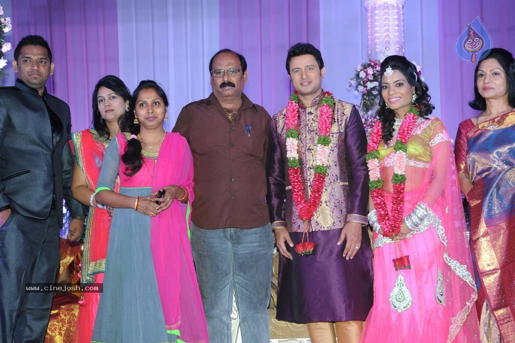 Celebs at Raja Wedding Reception - 34 / 148 photos