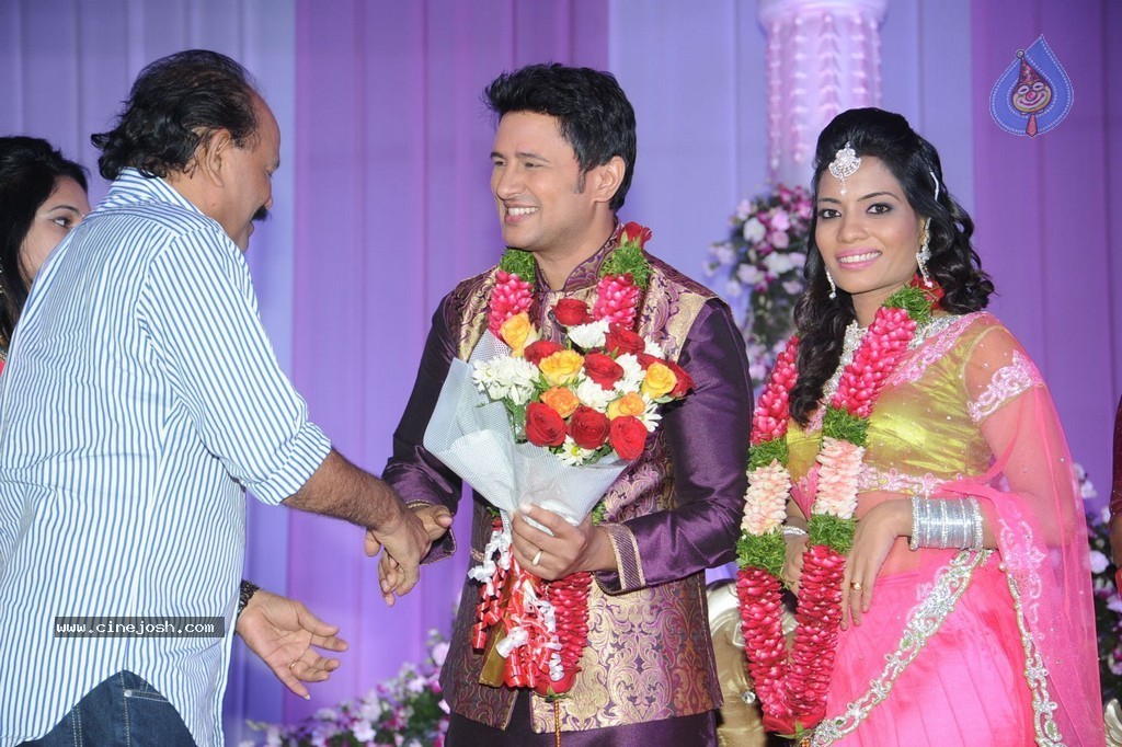 Celebs at Raja Wedding Reception - 36 / 148 photos