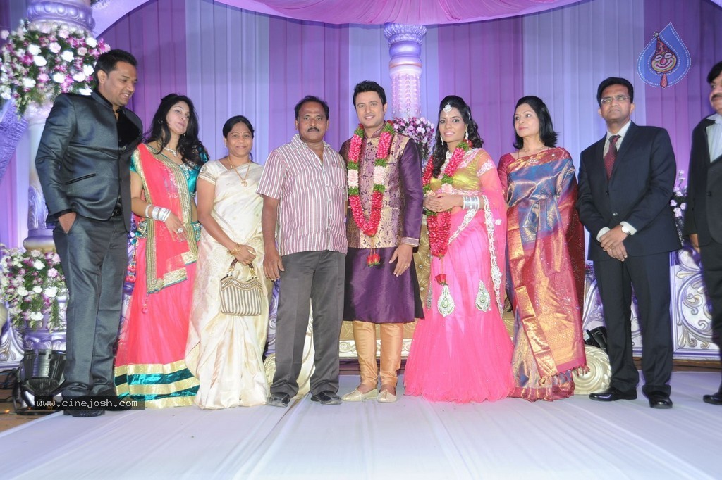 Celebs at Raja Wedding Reception - 37 / 148 photos