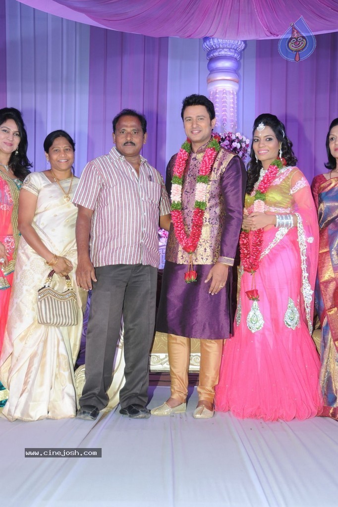 Celebs at Raja Wedding Reception - 44 / 148 photos