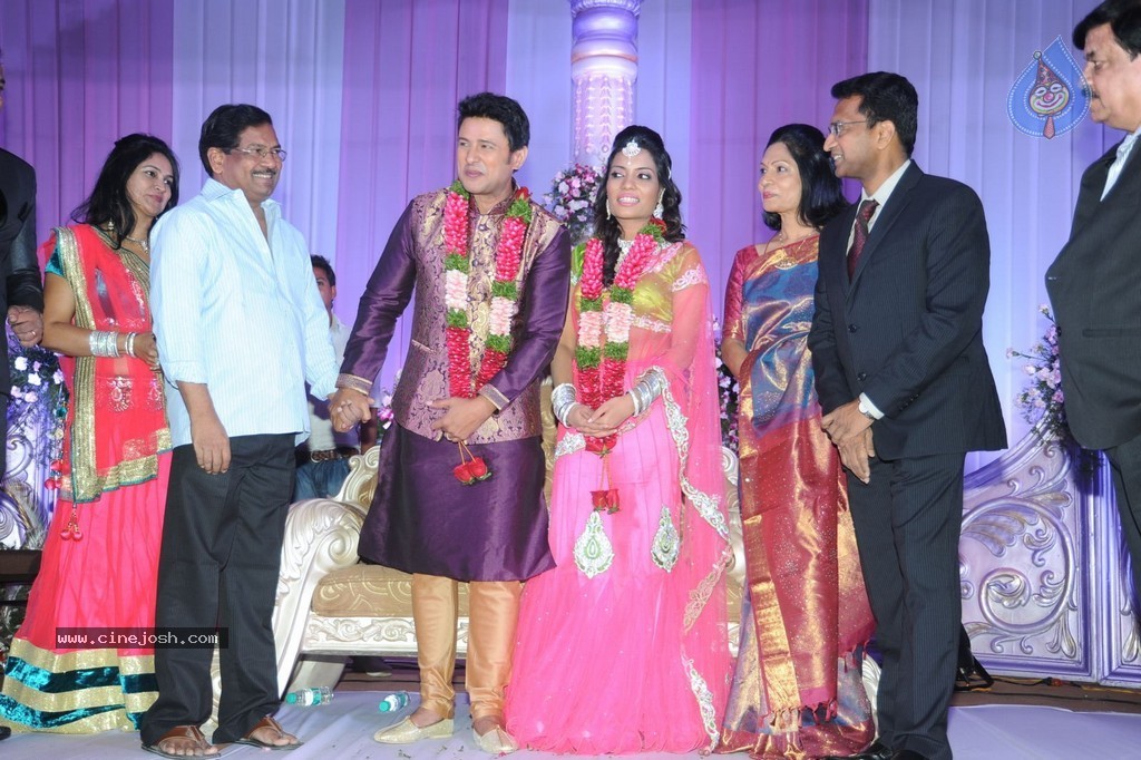 Celebs at Raja Wedding Reception - 46 / 148 photos