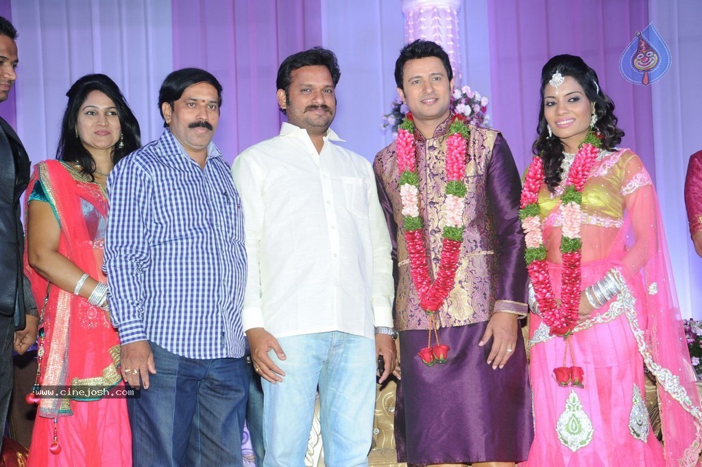 Celebs at Raja Wedding Reception - 49 / 148 photos