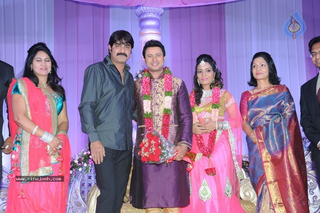 Celebs at Raja Wedding Reception - 50 / 148 photos