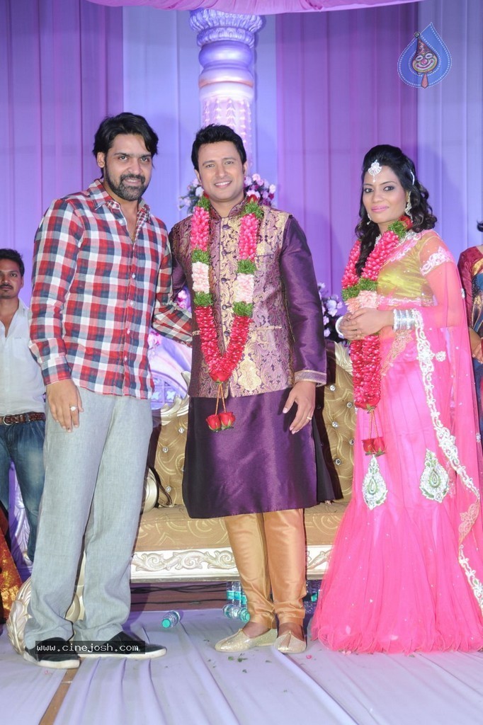 Celebs at Raja Wedding Reception - 51 / 148 photos