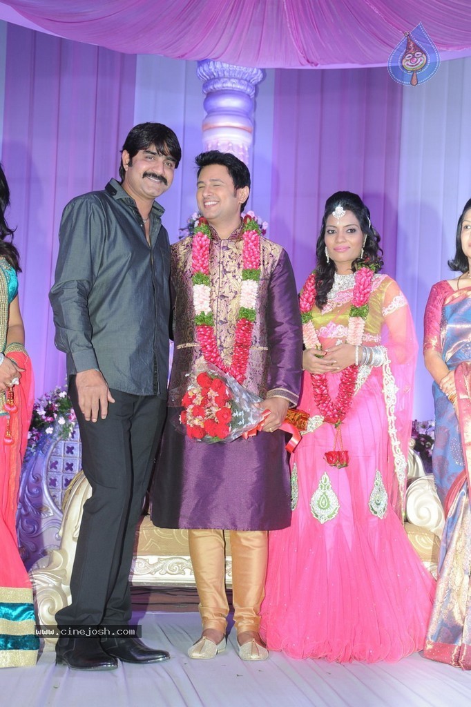 Celebs at Raja Wedding Reception - 53 / 148 photos