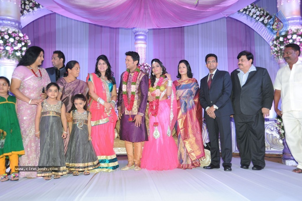 Celebs at Raja Wedding Reception - 56 / 148 photos