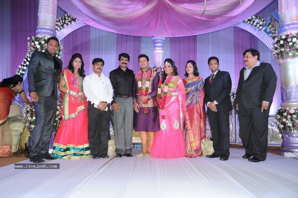 Celebs at Raja Wedding Reception - 57 / 148 photos