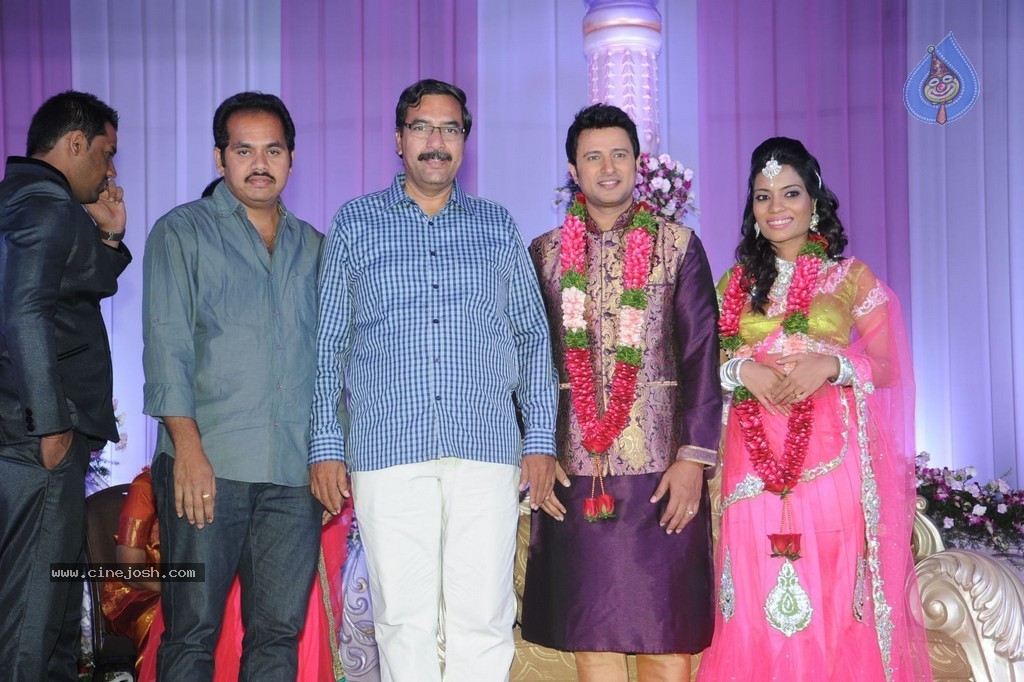 Celebs at Raja Wedding Reception - 60 / 148 photos