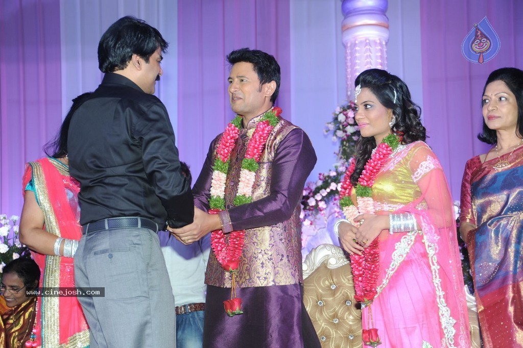 Celebs at Raja Wedding Reception - 64 / 148 photos