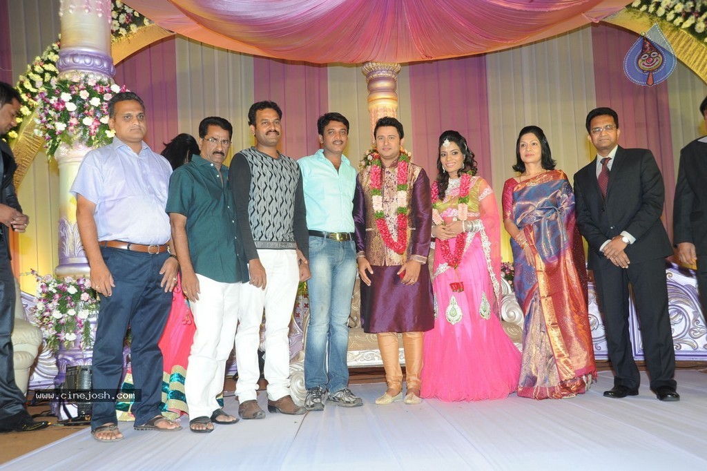 Celebs at Raja Wedding Reception - 65 / 148 photos