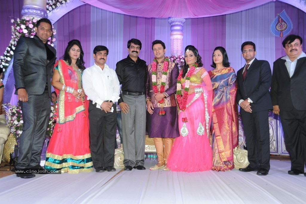 Celebs at Raja Wedding Reception - 77 / 148 photos