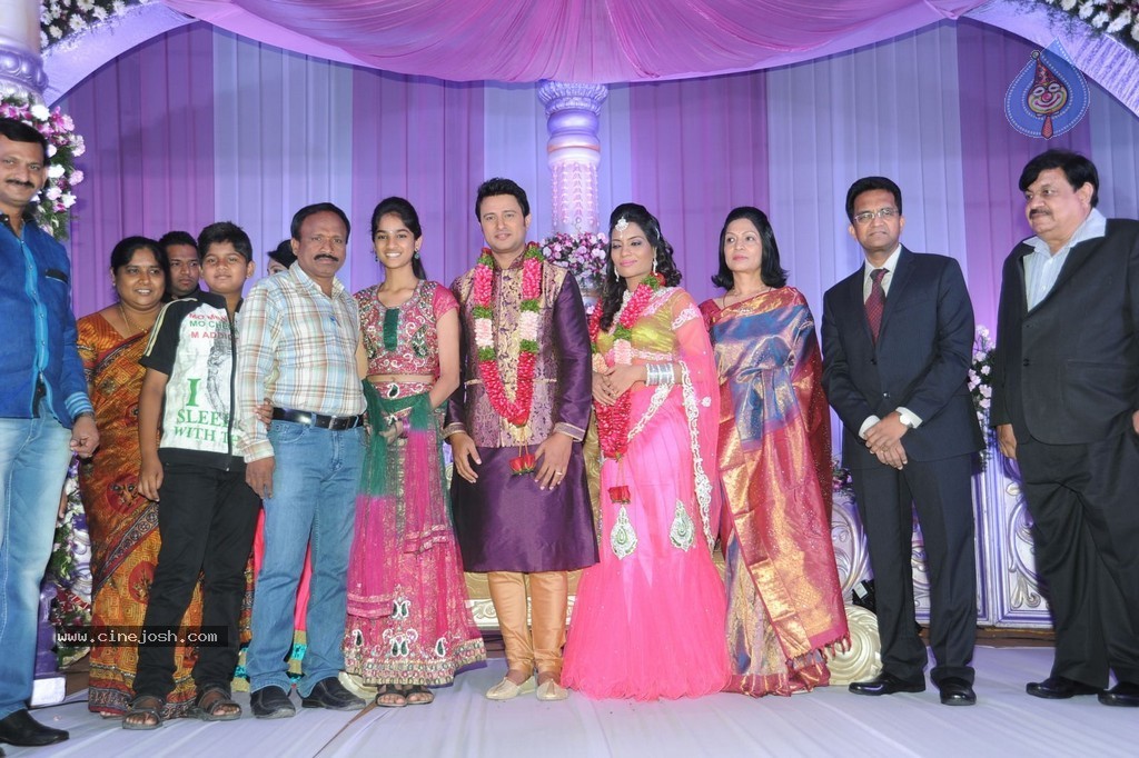 Celebs at Raja Wedding Reception - 80 / 148 photos