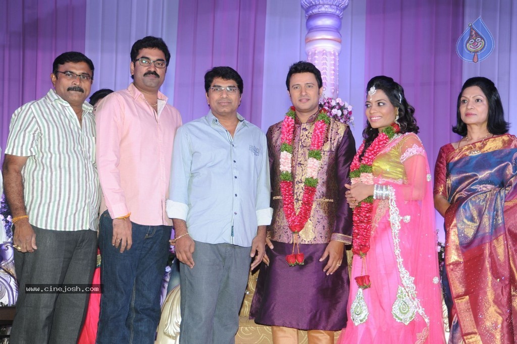 Celebs at Raja Wedding Reception - 83 / 148 photos