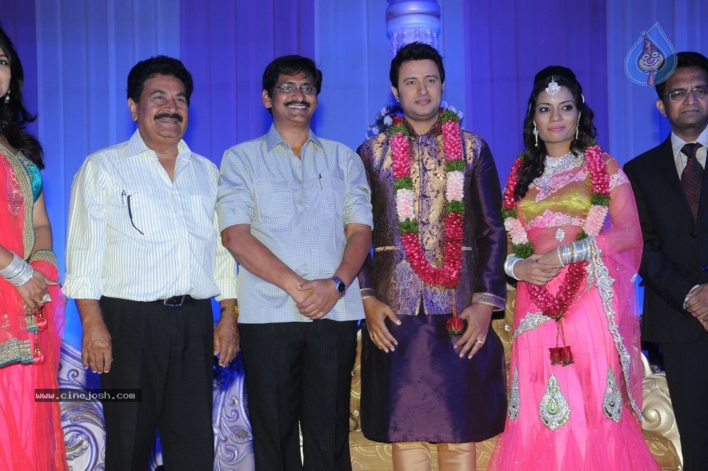 Celebs at Raja Wedding Reception - 93 / 148 photos