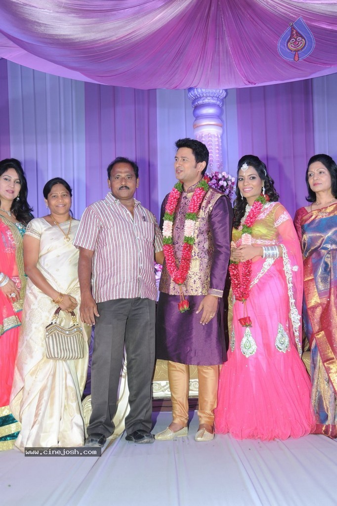 Celebs at Raja Wedding Reception - 95 / 148 photos