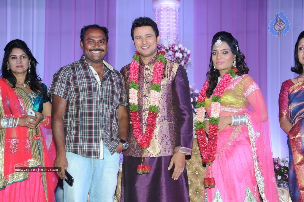 Celebs at Raja Wedding Reception - 96 / 148 photos