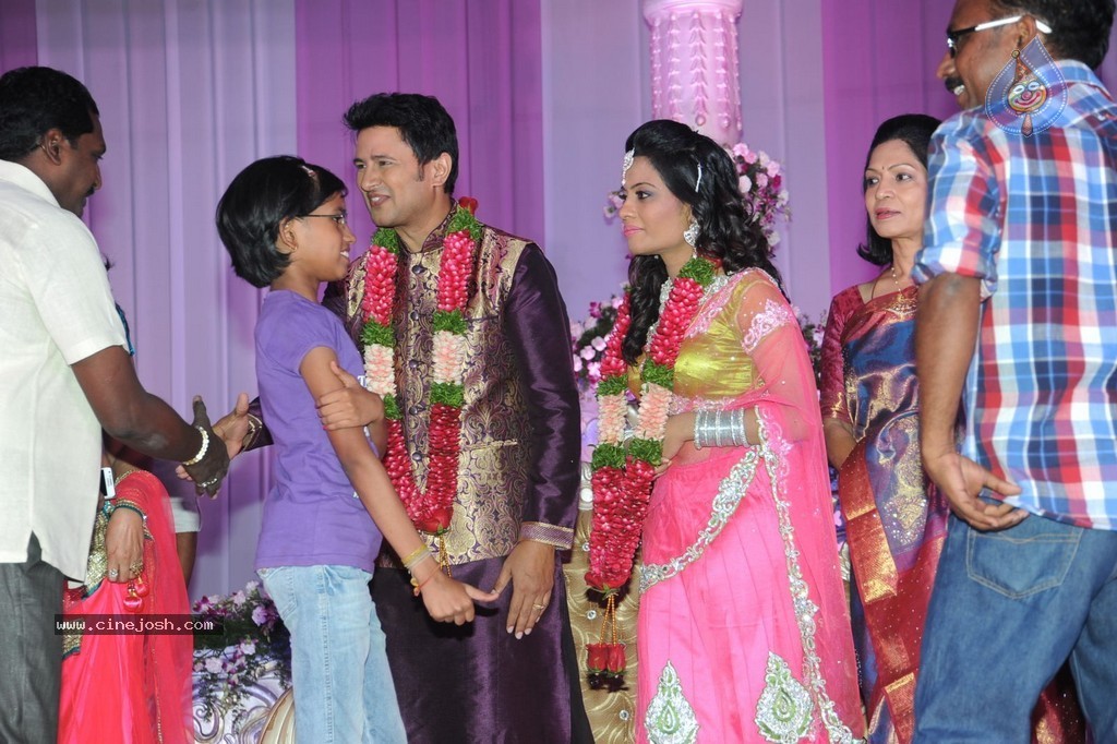 Celebs at Raja Wedding Reception - 100 / 148 photos