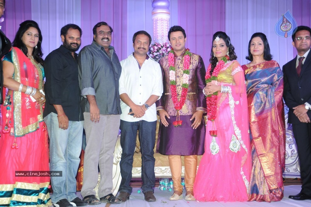 Celebs at Raja Wedding Reception - 104 / 148 photos