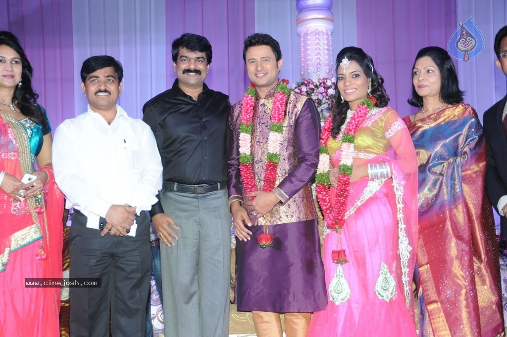 Celebs at Raja Wedding Reception - 125 / 148 photos