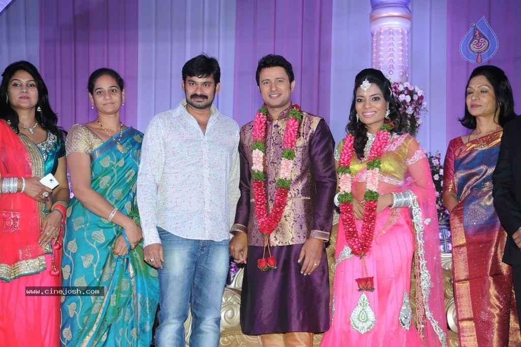 Celebs at Raja Wedding Reception - 129 / 148 photos
