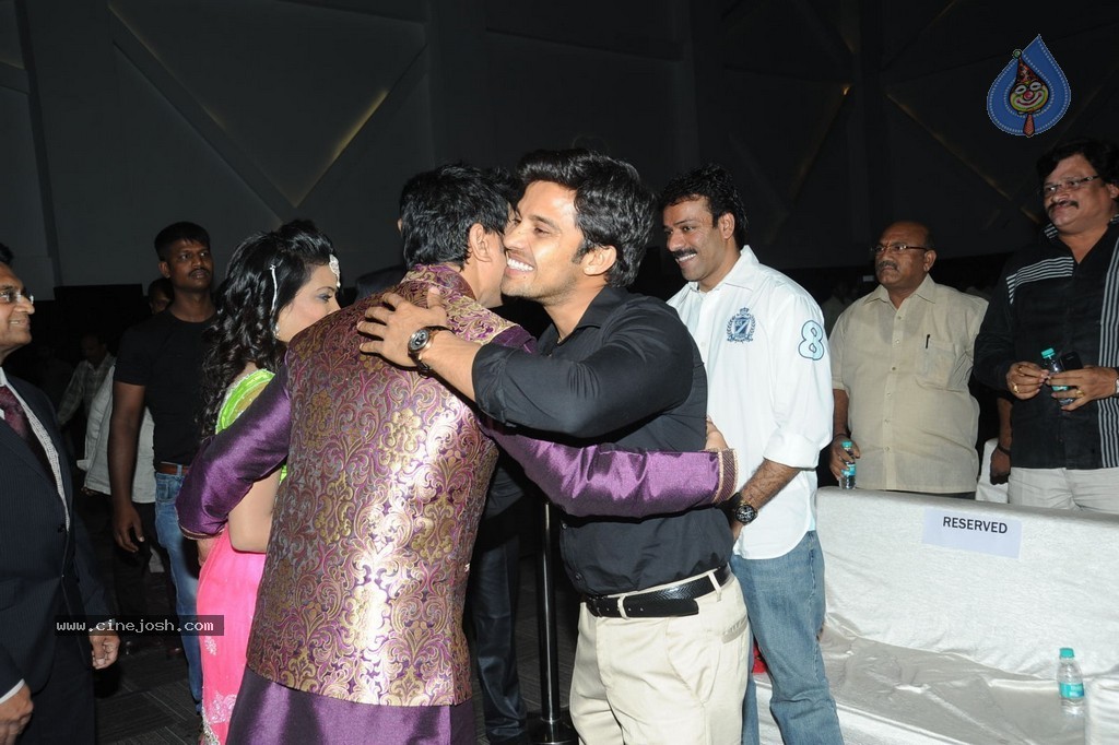 Celebs at Raja Wedding Reception - 131 / 148 photos