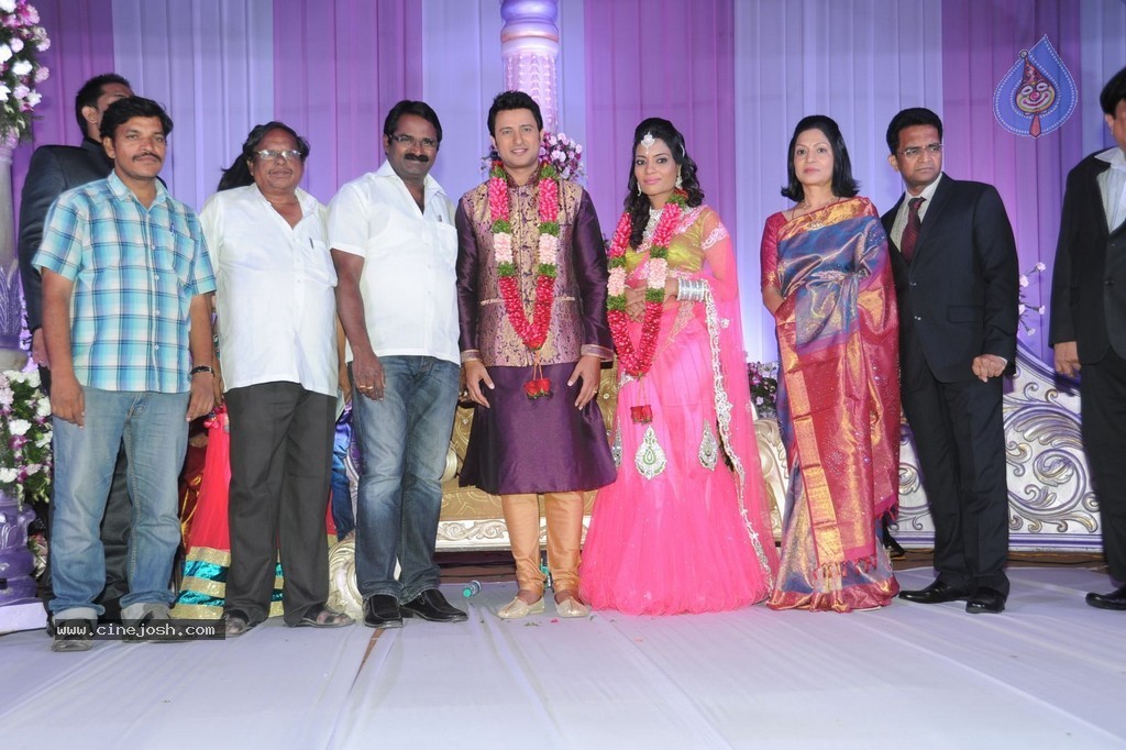 Celebs at Raja Wedding Reception - 136 / 148 photos