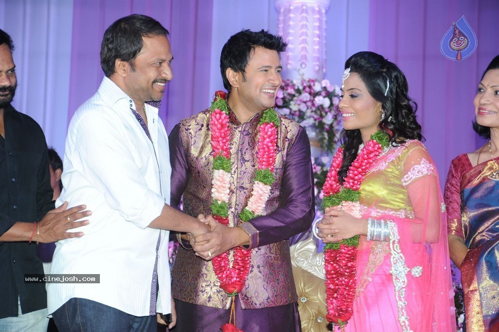 Celebs at Raja Wedding Reception - 146 / 148 photos