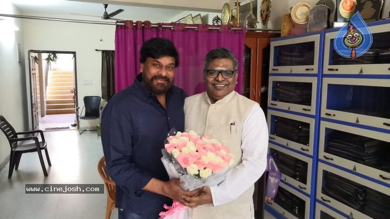Chiranjeevi Congratulated Sirivennela Seetharama Sastry - 6 / 15 photos