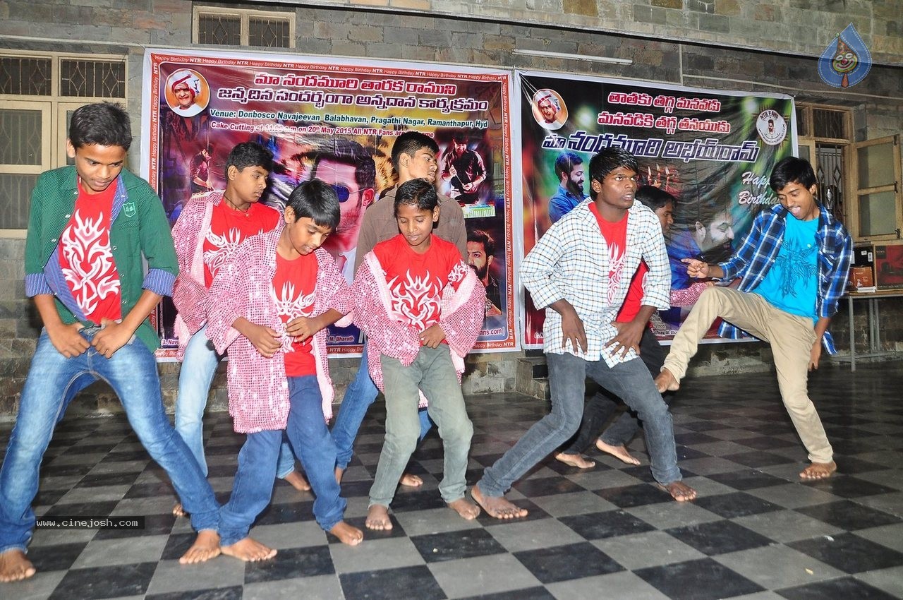 Fans Celebrate NTR Bday at Don Bosco School - 2 / 50 photos