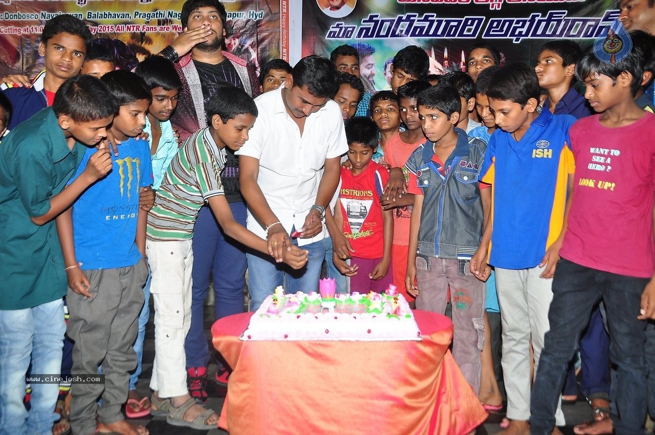 Fans Celebrate NTR Bday at Don Bosco School - 5 / 50 photos
