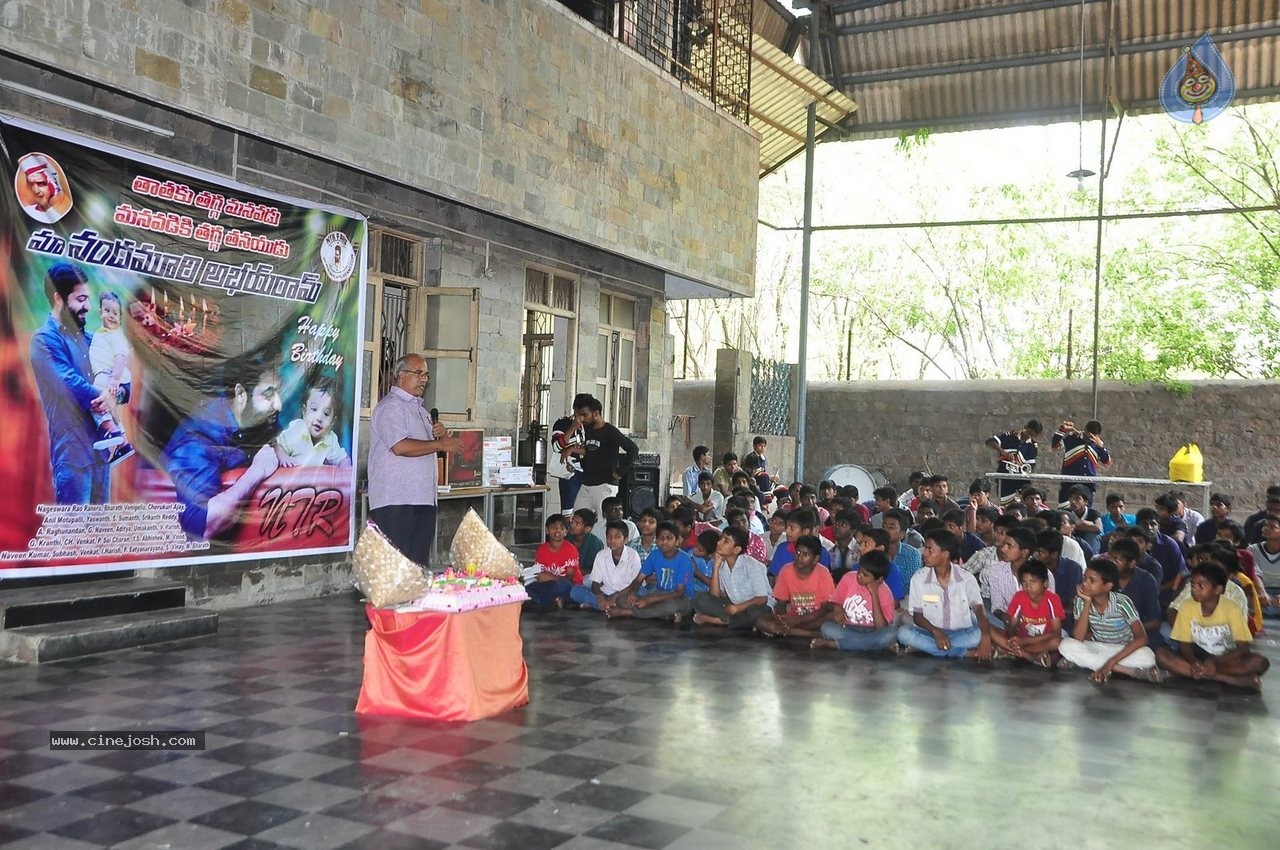 Fans Celebrate NTR Bday at Don Bosco School - 13 / 50 photos