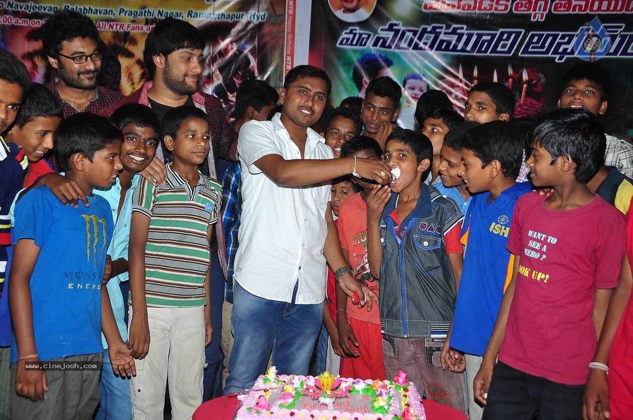 Fans Celebrate NTR Bday at Don Bosco School - 21 / 50 photos