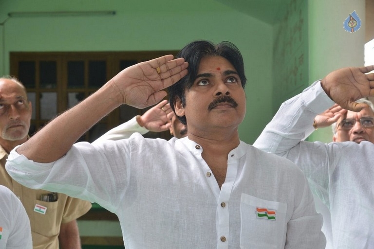 Flag Hoisting at Janasena Party Office - 1 / 6 photos