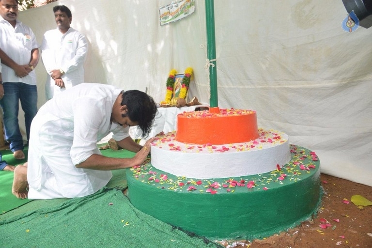 Flag Hoisting at Janasena Party Office - 4 / 6 photos