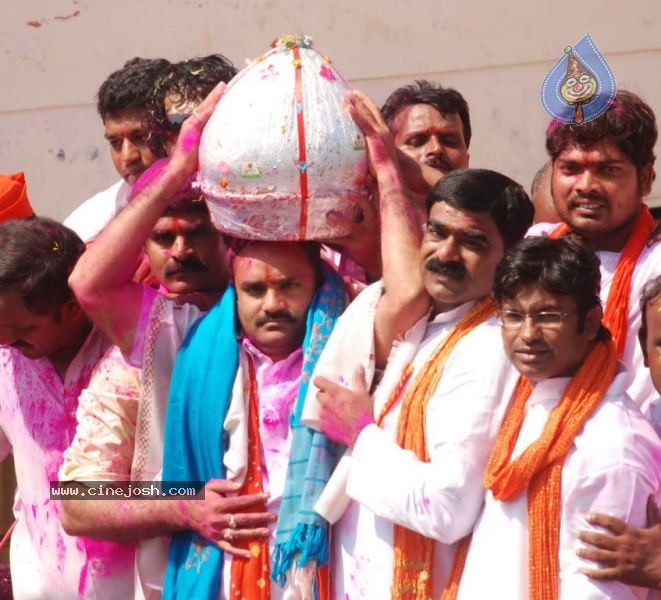 Ganesh Immersion Photos at Charminar - 8 / 18 photos