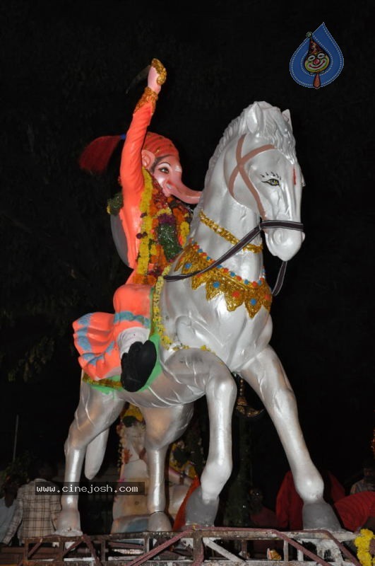 Ganesh Nimajjan At Hussain Sagar - 122 / 183 photos