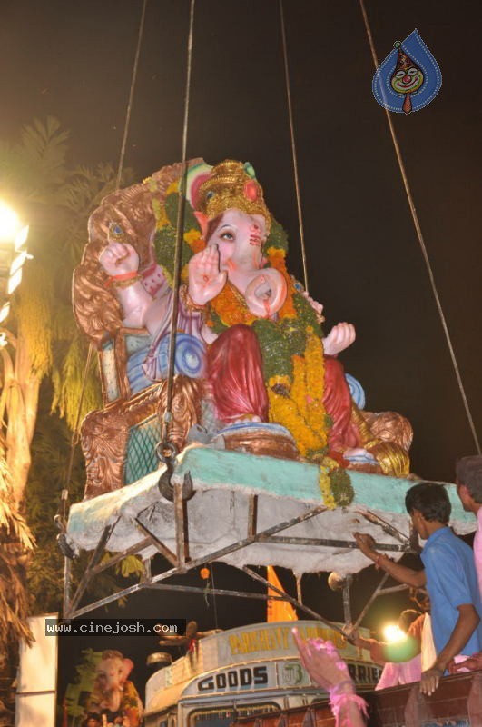 Ganesh Nimajjan At Hussain Sagar - 123 / 183 photos