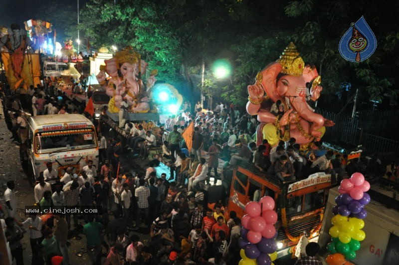 Ganesh Nimajjan At Hussain Sagar - 138 / 183 photos