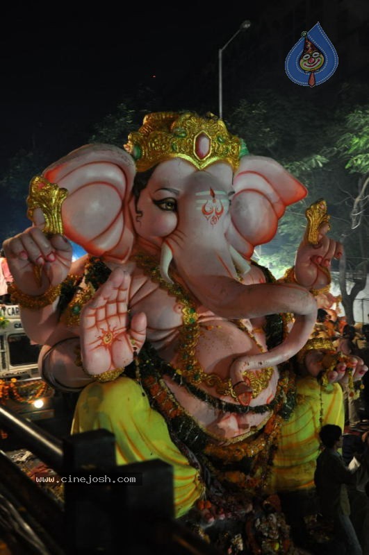 Ganesh Nimajjan At Hussain Sagar - 176 / 183 photos