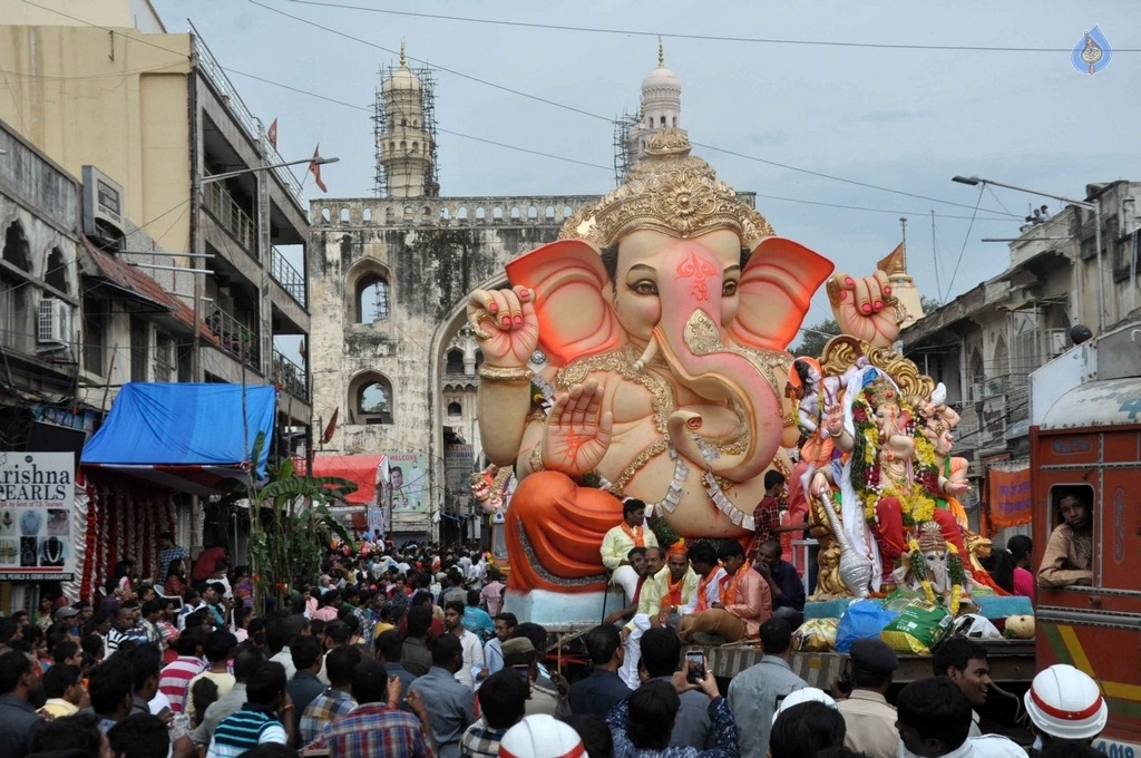 Ganesh Procession in Hyderabad 2017 - 20 / 45 photos