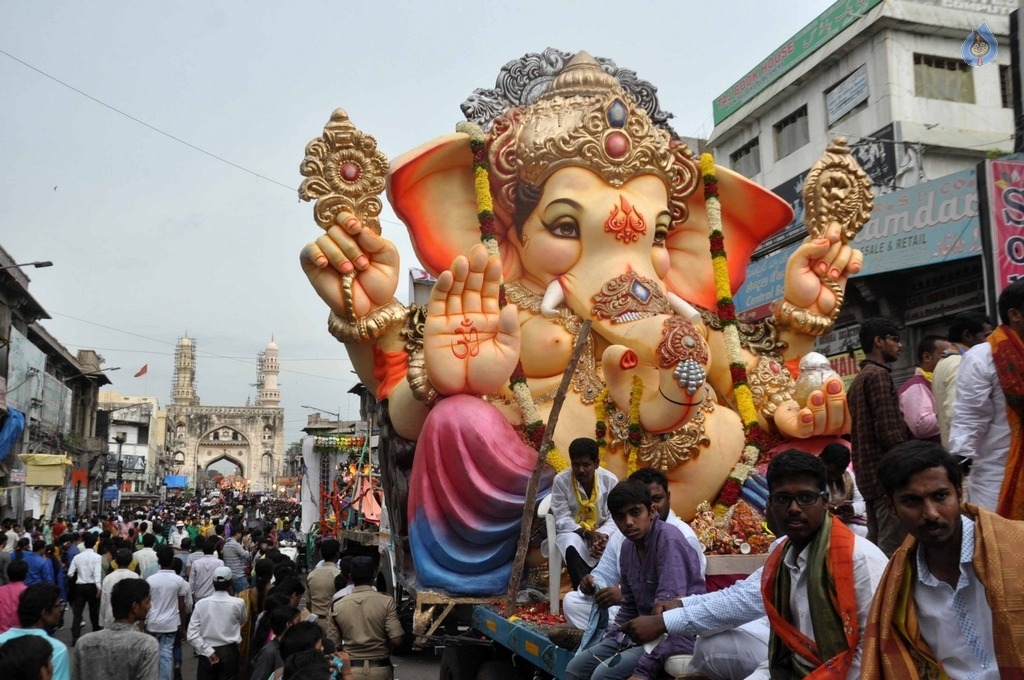 Ganesh Procession in Hyderabad 2017 - 41 / 45 photos