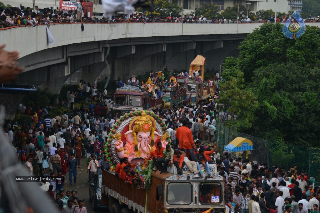 Ganesh Visarjan Photos at Hyd - 01 - 14 / 255 photos