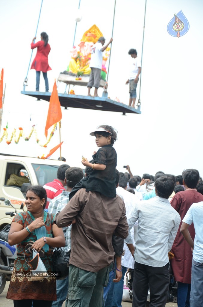 Ganesh Visarjan Photos at Hyd - 02 - 160 / 167 photos