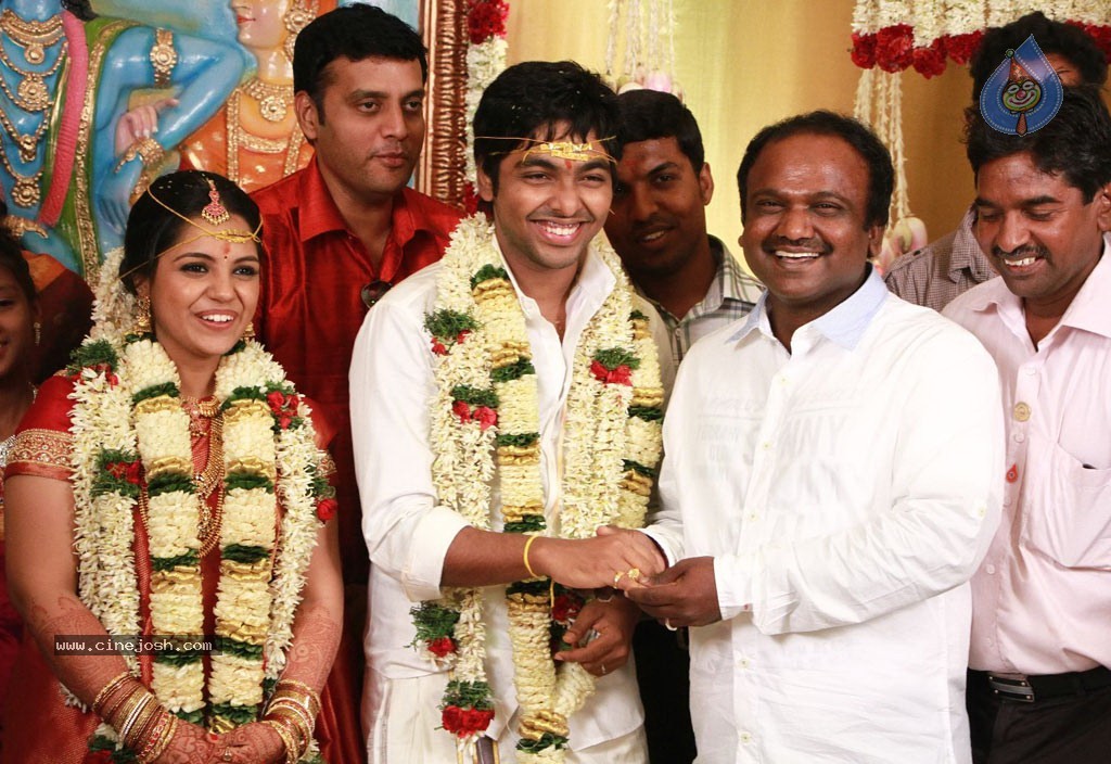 GV Prakash Kumar N Saindhavi Wedding Photos - 1 / 77 photos
