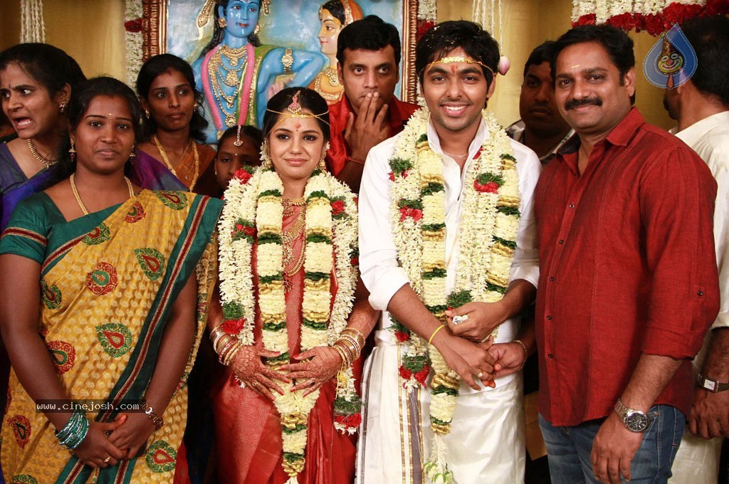 GV Prakash Kumar N Saindhavi Wedding Photos - 14 / 77 photos