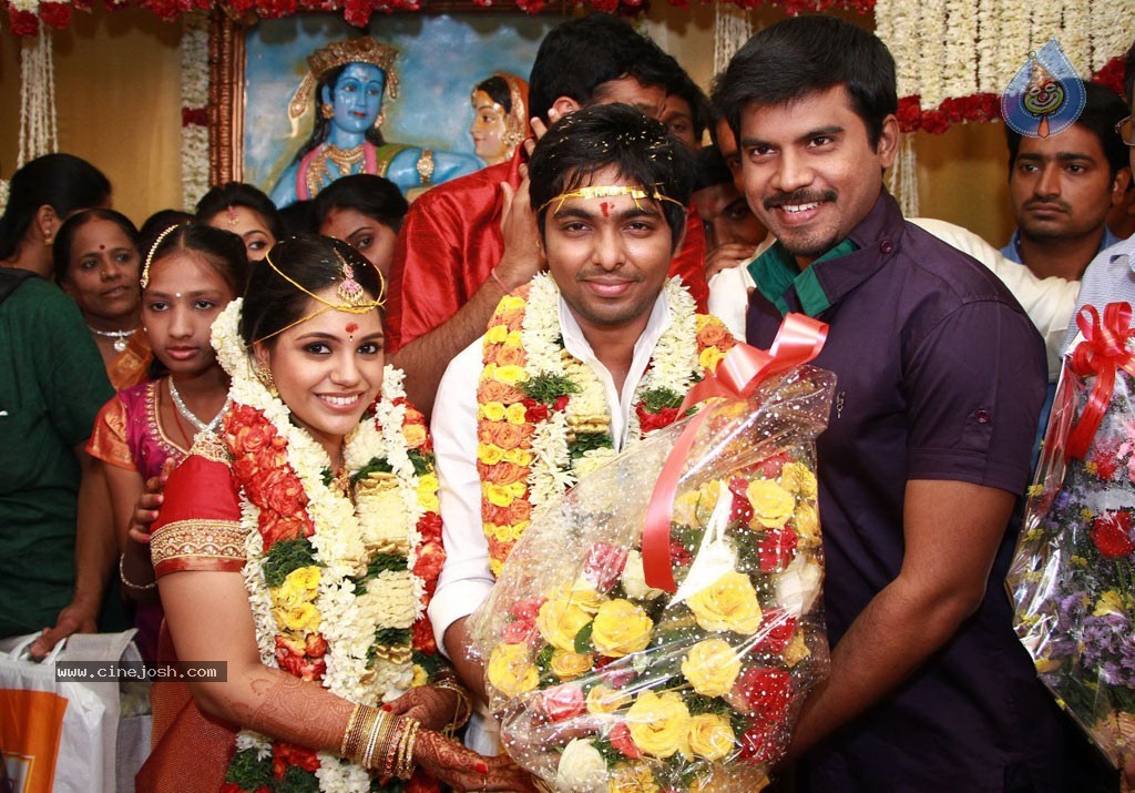GV Prakash Kumar N Saindhavi Wedding Photos - 30 / 77 photos