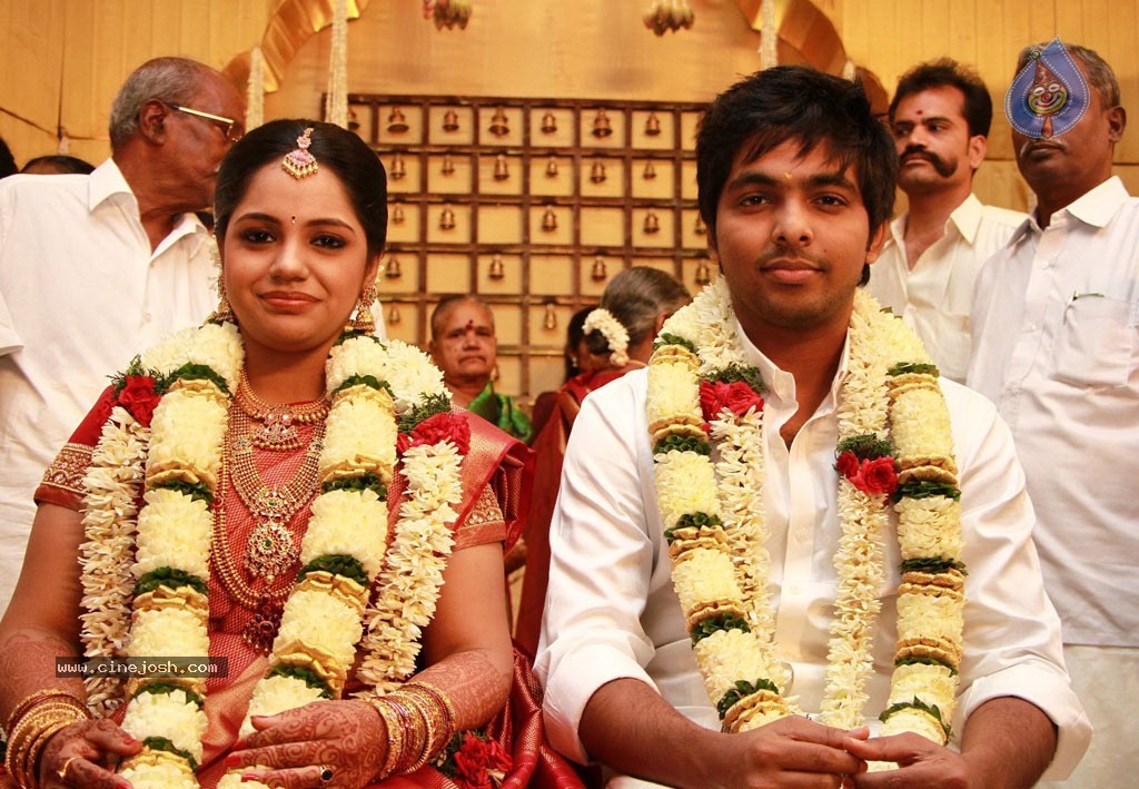 GV Prakash Kumar N Saindhavi Wedding Photos - 35 / 77 photos