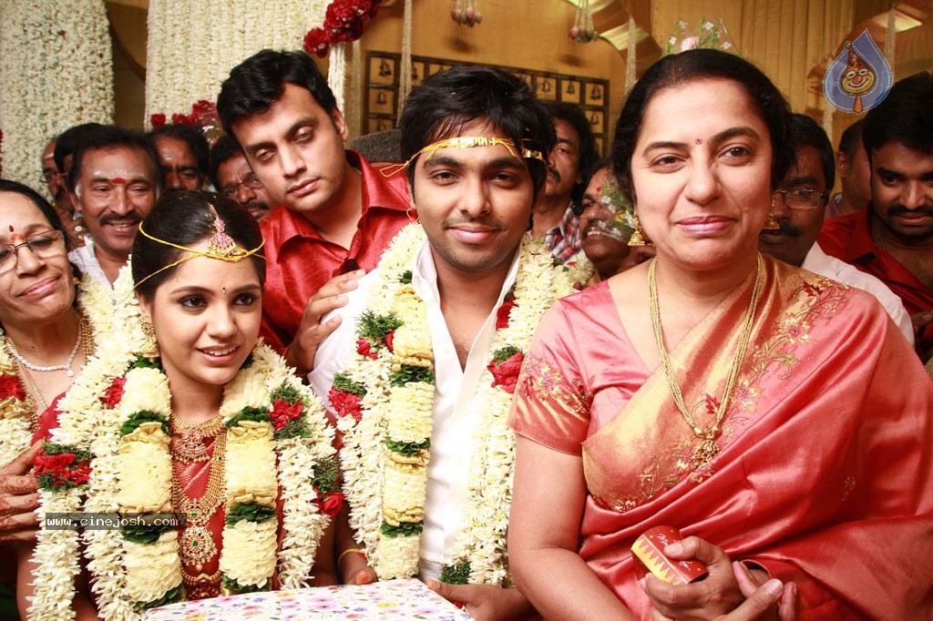 GV Prakash Kumar N Saindhavi Wedding Photos - 43 / 77 photos